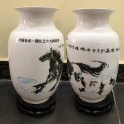 國(guó)禮藝術(shù)大師言奇、張巖石等藝術(shù)陶瓷花瓶定做